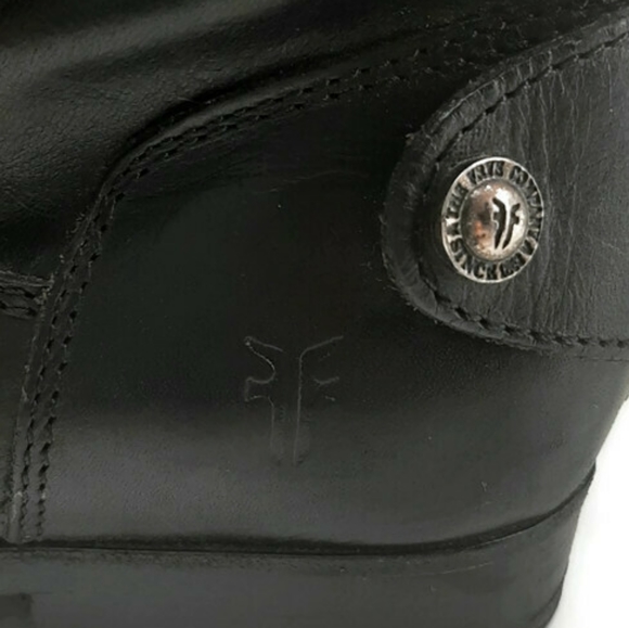 FRYE Melissa black button back zip boots sz 6 - Picture 6 of 12